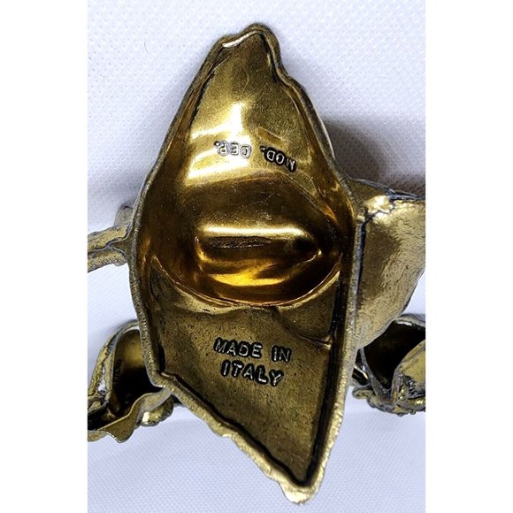 Rare 4 Mod Dep Made In Italy Brass Animals Home Decor Shelf Sitter Vintage Figur - Picture 5 of 12